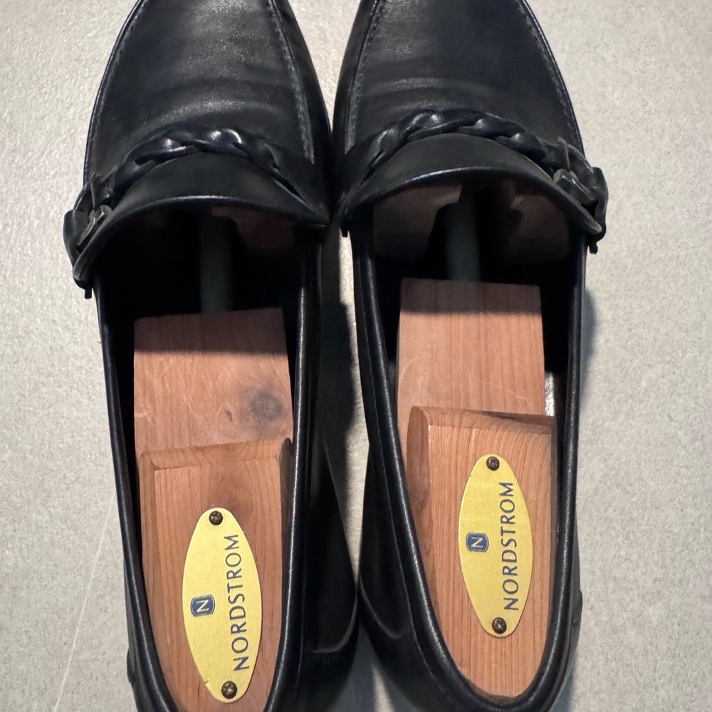 Salvatore Ferragamo Black Leather Loafers